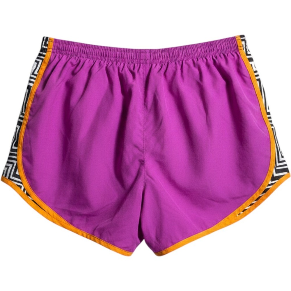 Nike Women's Running Shorts Purple Orange Dri-Fit Lined Gym Workout Training M